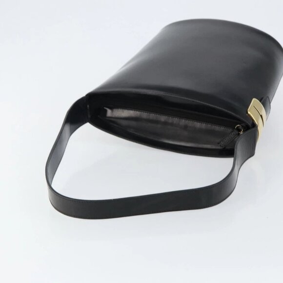 GUCCI Shoulder Bag Enamel Black Gold - Picture 6 of 16